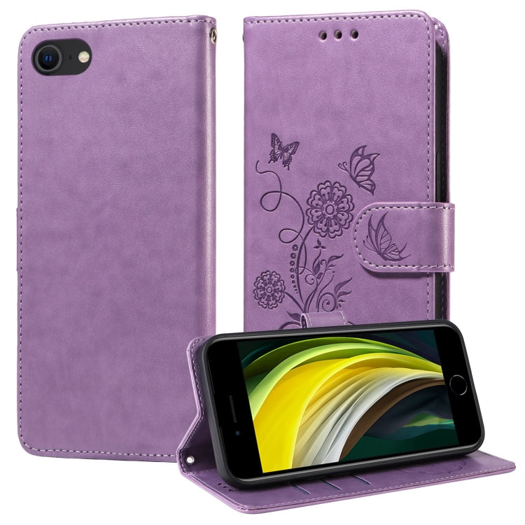 Embossed Butterfly Flowers Leather Phone Case, Series 1