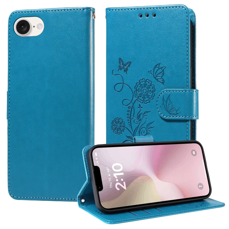 Embossed Butterfly Flowers Leather Phone Case, Series 3