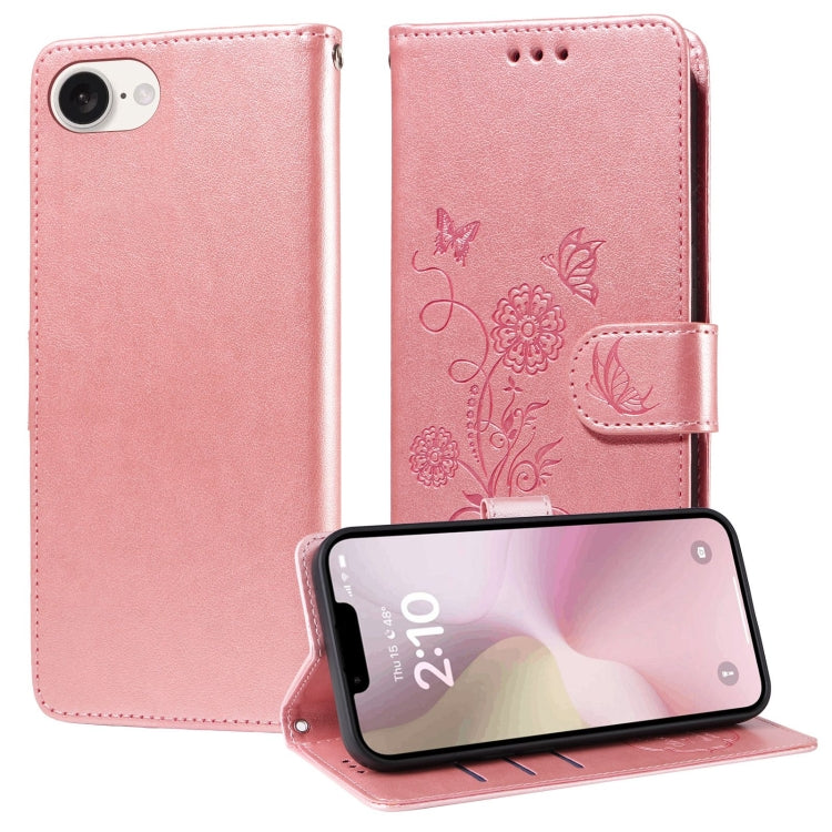 Embossed Butterfly Flowers Leather Phone Case, Series 3