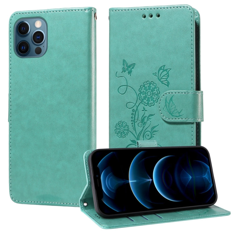 Embossed Butterfly Flowers Leather Phone Case, Series 4