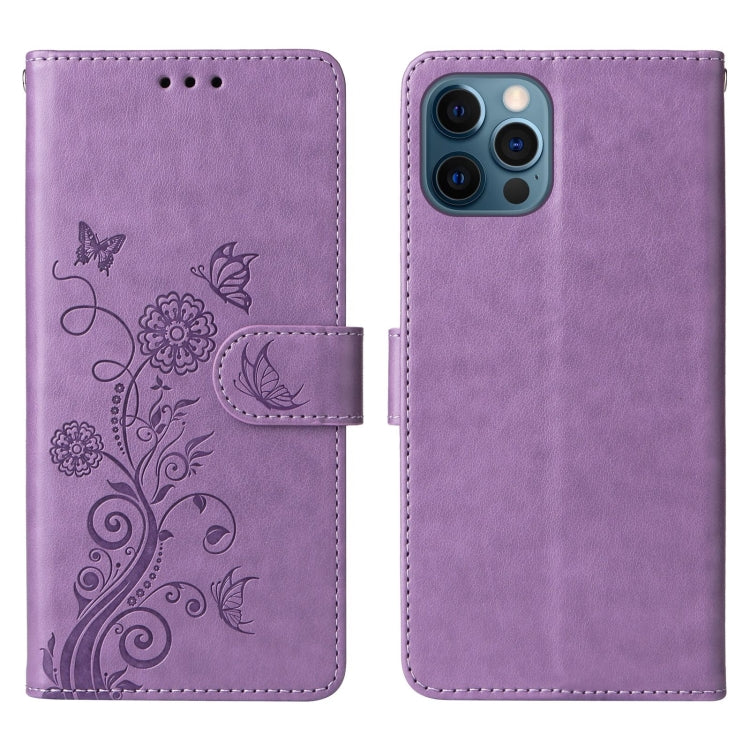 Embossed Butterfly Flowers Leather Phone Case, Series 3