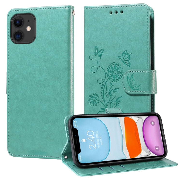 Embossed Butterfly Flowers Leather Phone Case, Series 5