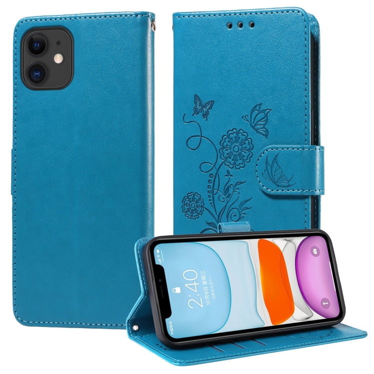 Embossed Butterfly Flowers Leather Phone Case, Series 5