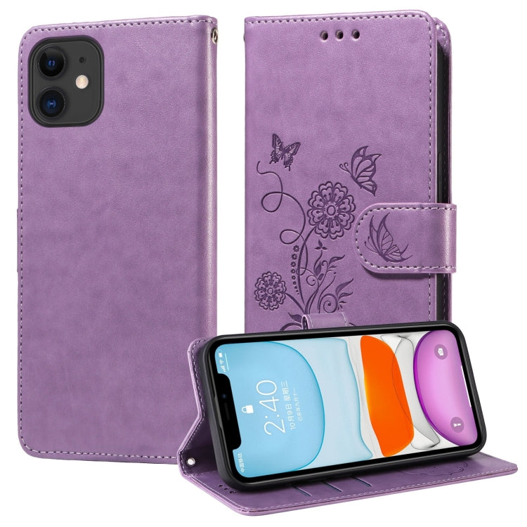 Embossed Butterfly Flowers Leather Phone Case, Series 1