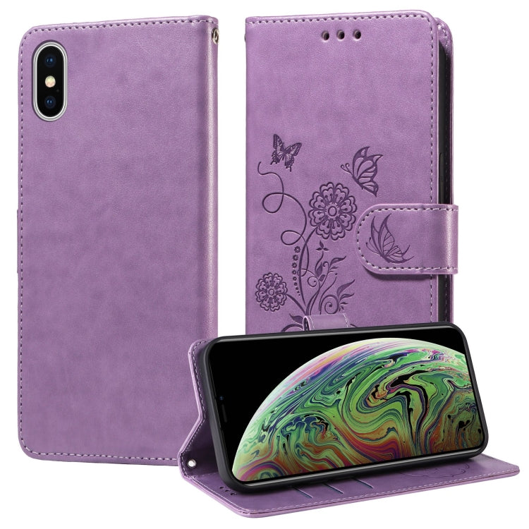 Embossed Butterfly Flowers Leather Phone Case, Series 2