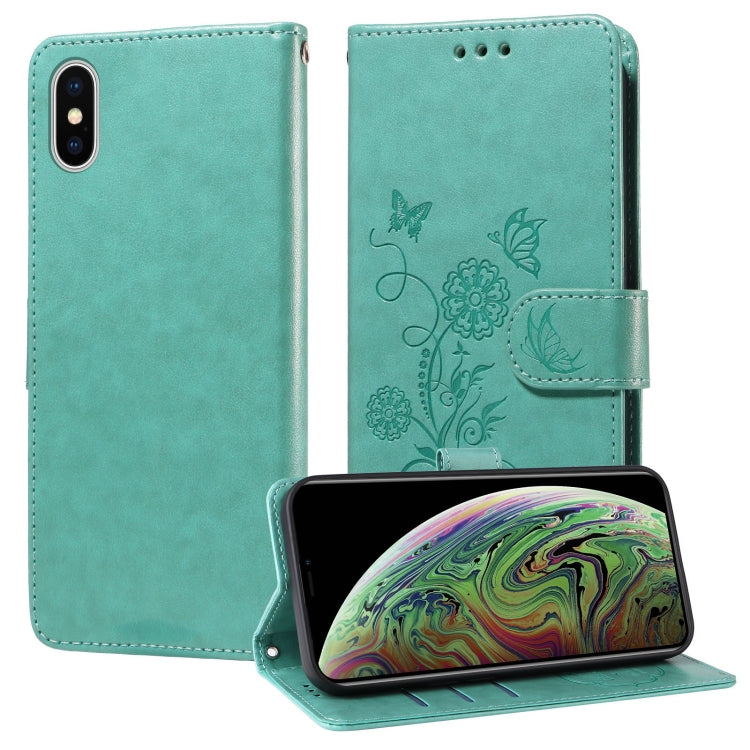 Embossed Butterfly Flowers Leather Phone Case, Series 2