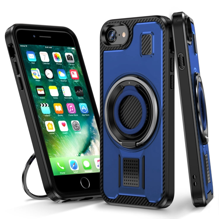 Ring Holder Carbon Fiber PC Hybrid TPU Phone Case, Series 2