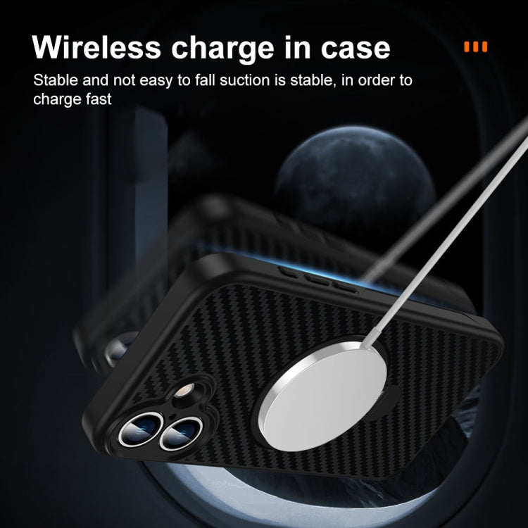 Carbon Fiber MagSafe 360 Degree Rotating Holder Phone Case, For iPhone 16 Pro Max, For iPhone 16 Pro, For iPhone 16 Plus, For iPhone 16, For iPhone 15 Pro Max, For iPhone 15 Pro, For iPhone 15 Plus, For iPhone 15, For iPhone 14 Plus, For iPhone 14