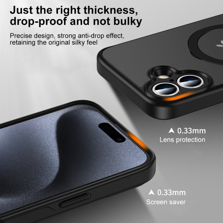 Matte Texture 360 Degree Rotary Tone Holder MagSafe Phone Case, For iPhone 15 Plus, For iPhone 15, For iPhone 14 Plus