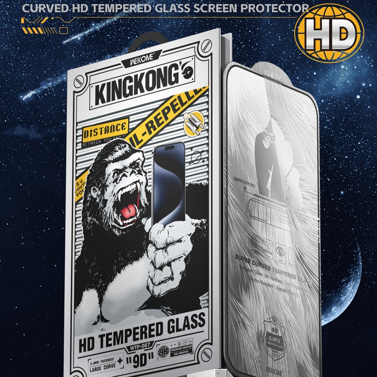 WK WTP-087 Space King Kong 9D Curved HD Tempered Glass Screen Protector