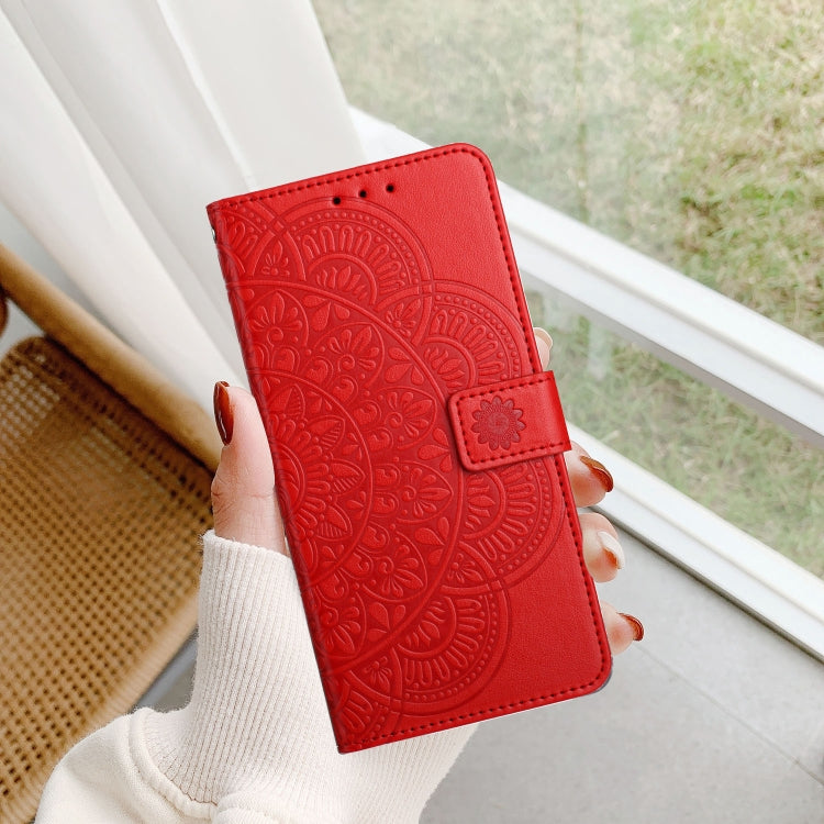 Flower Embossed Leather Phone Case