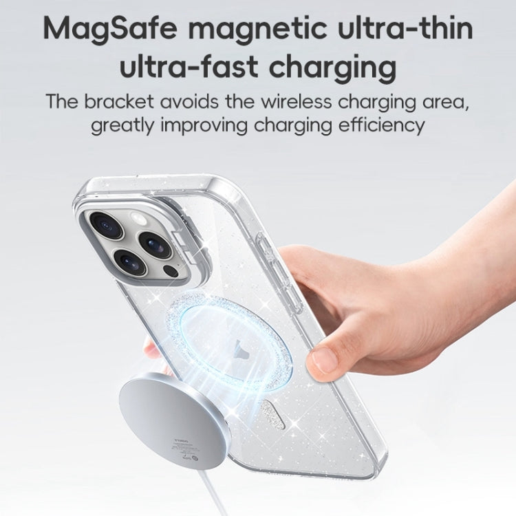 Shiny Shield MagSafe Lens Holder Phone Case, For iPhone 16 Pro Max, For iPhone 16 Pro, For iPhone 16, For iPhone 15 Pro Max, For iPhone 15 Pro, For iPhone 15