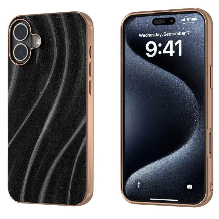 Nano Electroplating Galactic Pattern Protective Phone Case, For iPhone 16 Pro Max, For iPhone 16 Pro, For iPhone 16 Plus, For iPhone 16