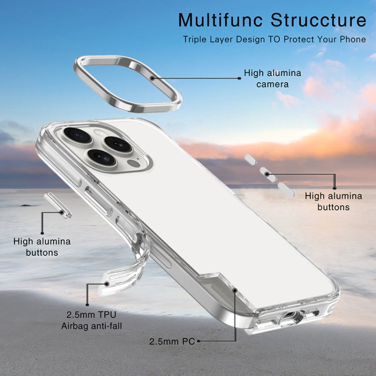 Metal Buttons PC Hybrid TPU Phone Case