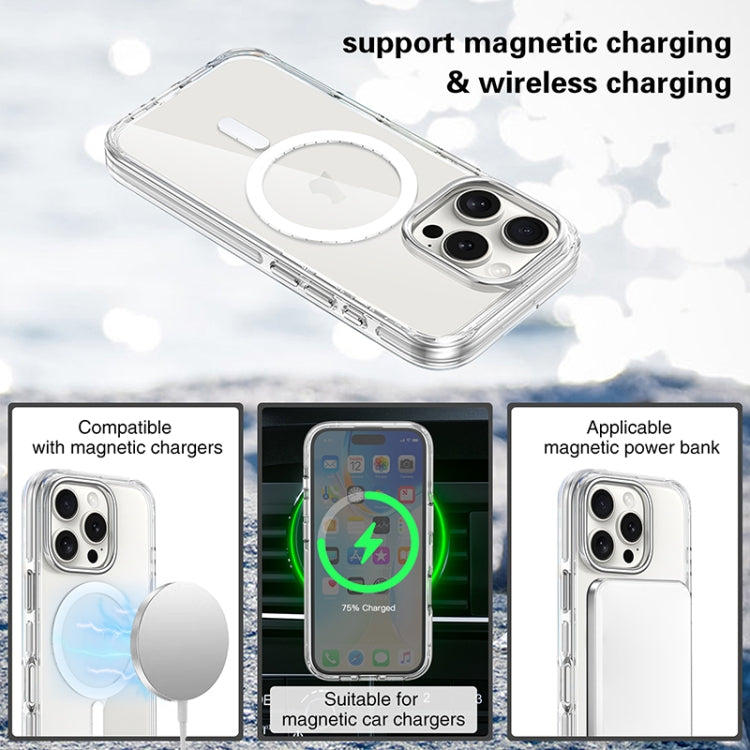 Metal Buttons MagSafe Magnetic PC Hybrid TPU Phone Case