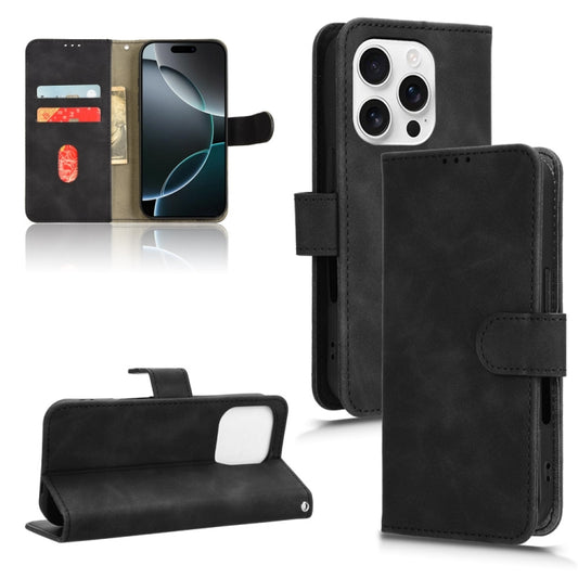 Skin Feel Magnetic Flip Leather Phone Case