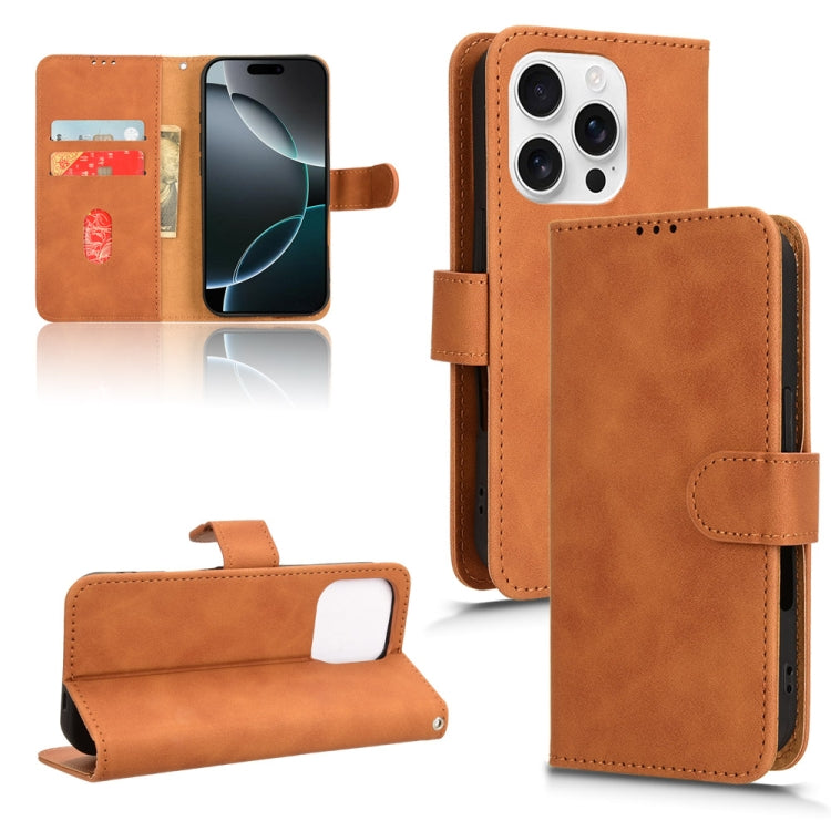 Skin Feel Magnetic Flip Leather Phone Case