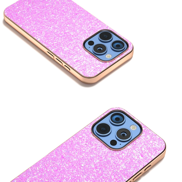 Electroplating Frame Colorful Glitter Phone Case, For iPhone 16 Pro, For iPhone 16 Plus, For iPhone 16