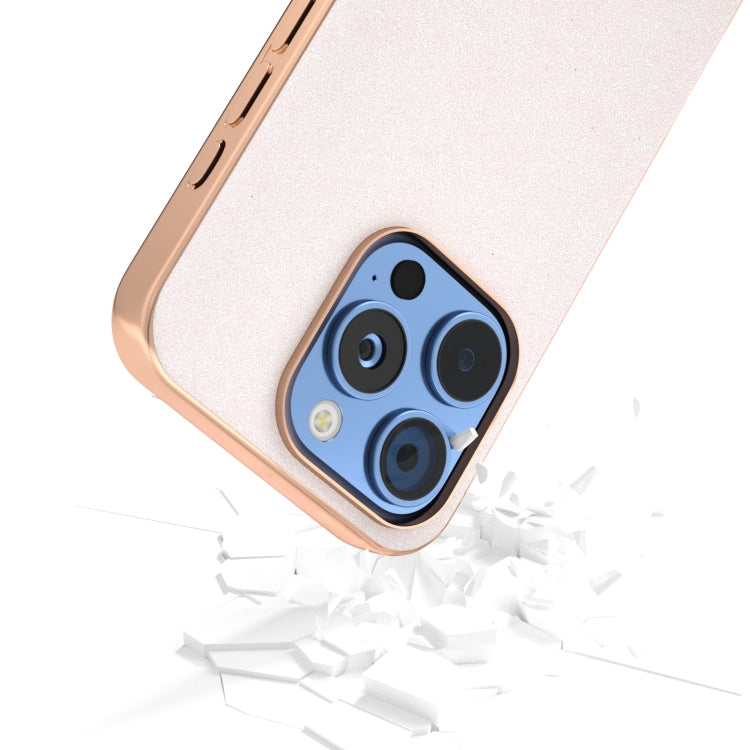 Electroplating Frame Glitter Shockproof Phone Case, For iPhone 16 Pro Max, For iPhone 16 Pro, For iPhone 16 Plus, For iPhone 16