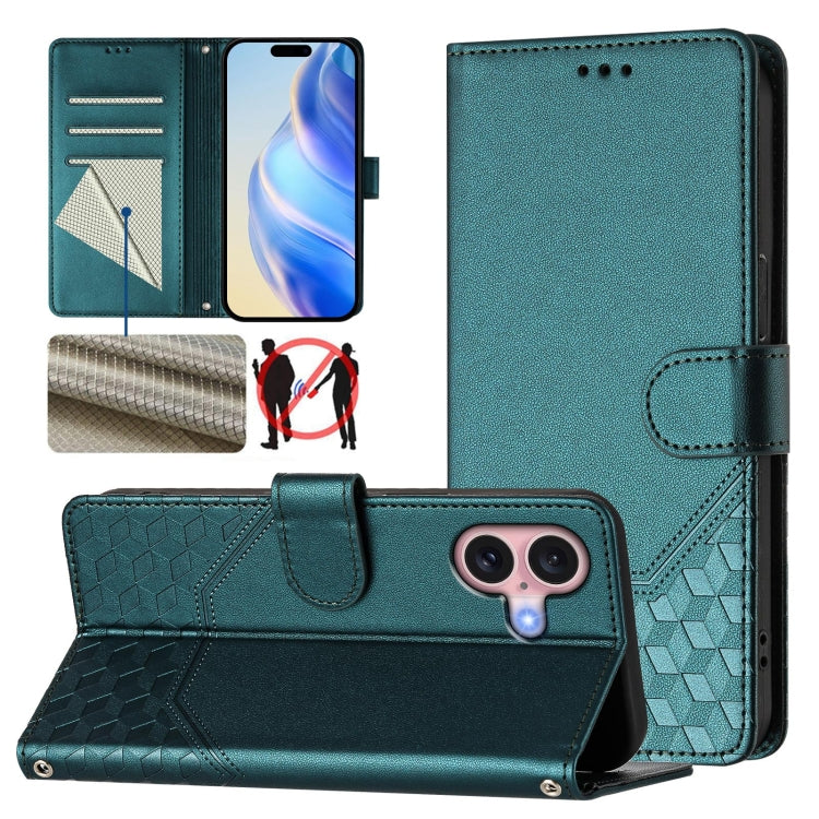 Honeycomb Embossing RFID Leather Phone Case, Series 4