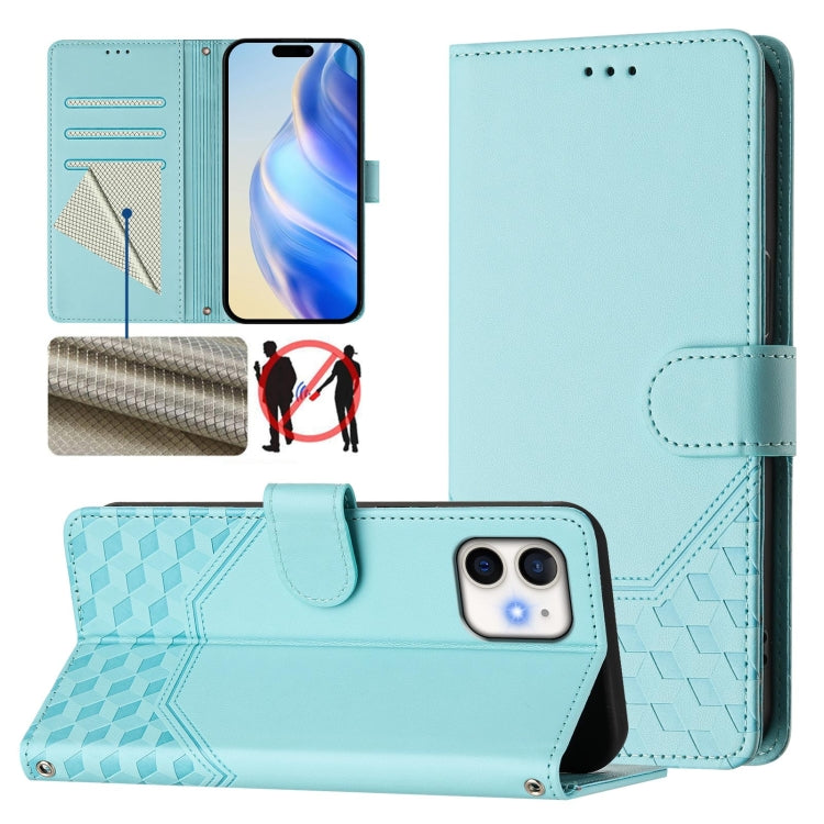 Honeycomb Embossing RFID Leather Phone Case, Series 6