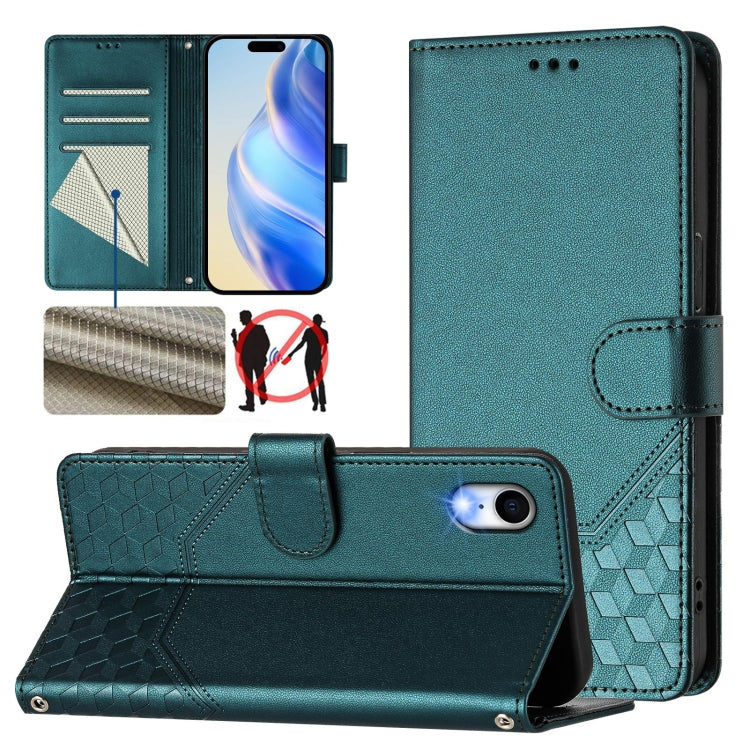 Honeycomb Embossing RFID Leather Phone Case, Series 1