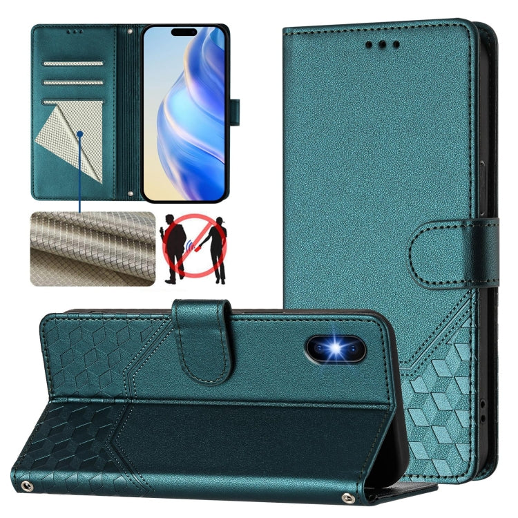 Honeycomb Embossing RFID Leather Phone Case, Series 3