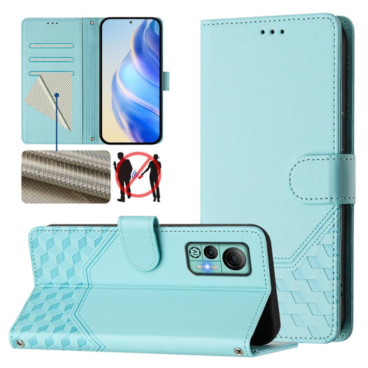 Honeycomb Embossing RFID Leather Phone Case