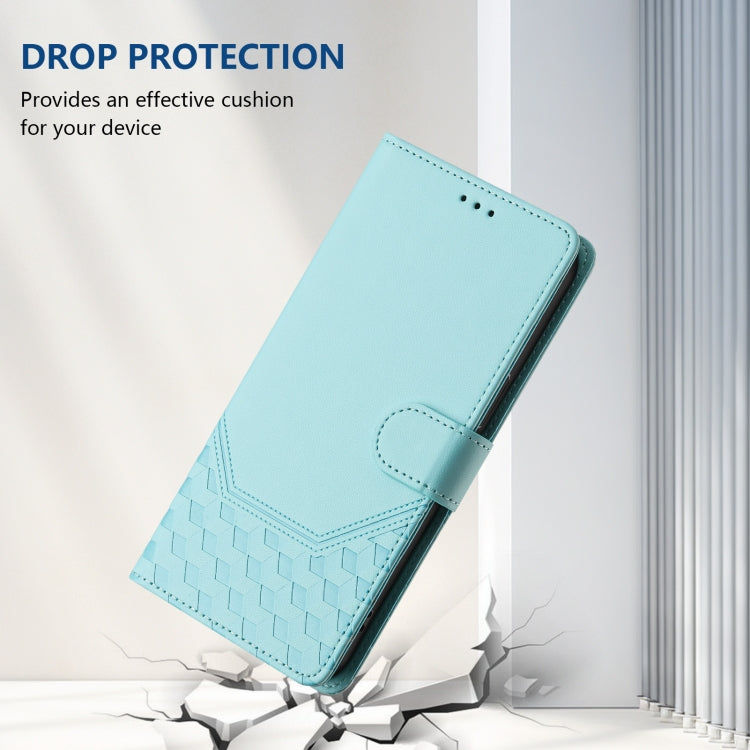 Honeycomb Embossing RFID Leather Phone Case