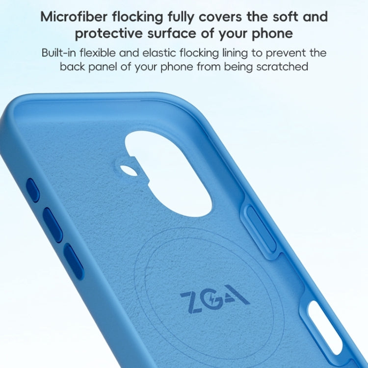 ZGA Colorful Liquid Silicone Magsafe Phone Case, For iPhone 16 Plus, For iPhone 16