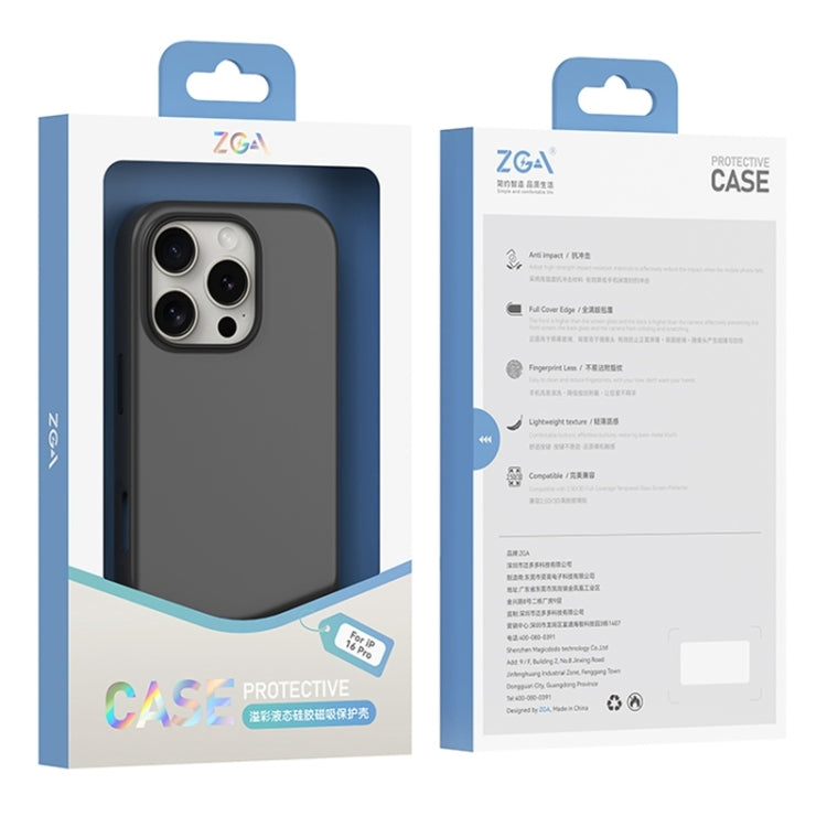 ZGA Colorful Liquid Silicone Magsafe Phone Case