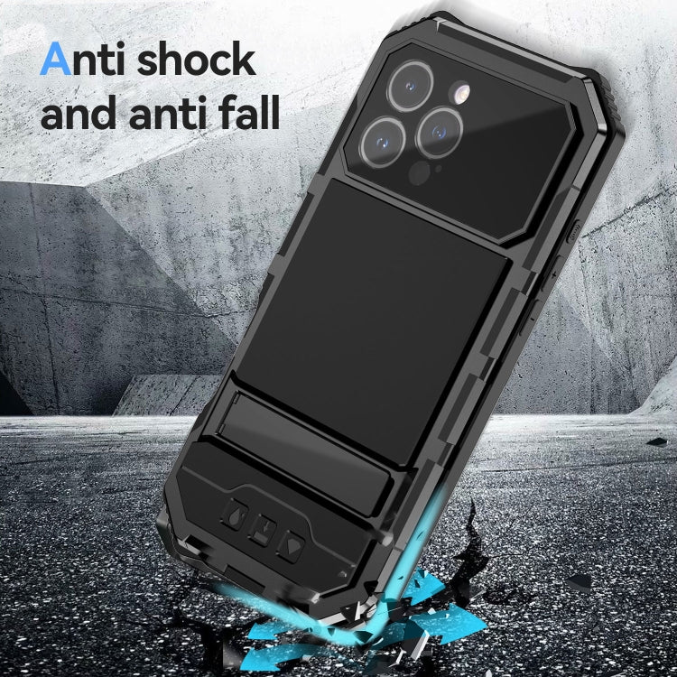 R-JUST Life Waterproof Dustproof Shockproof Holder Phone Case