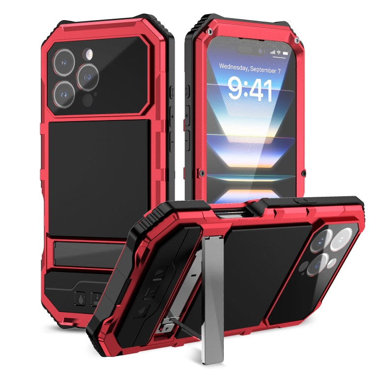 R-JUST Life Waterproof Dustproof Shockproof Holder Phone Case