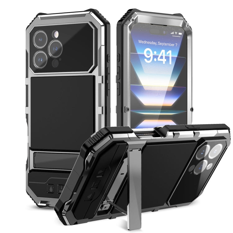 R-JUST Life Waterproof Dustproof Shockproof Holder Phone Case