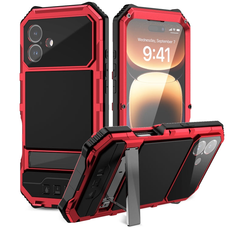 R-JUST Life Waterproof Dustproof Shockproof Holder Phone Case