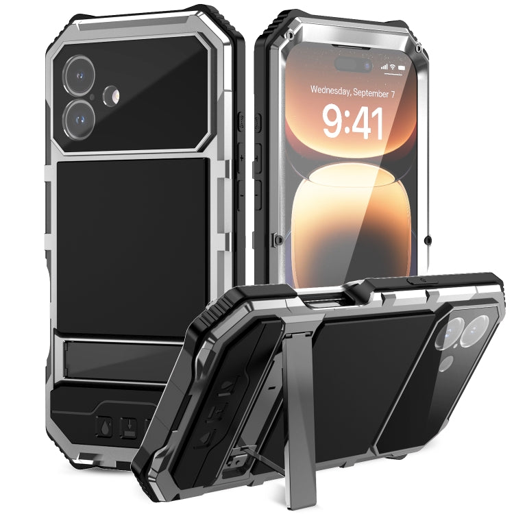 R-JUST Life Waterproof Dustproof Shockproof Holder Phone Case