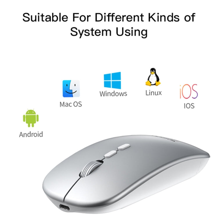 Yesido KB15 Slim 2.4G Rechargeable Wireless Optical Mouse