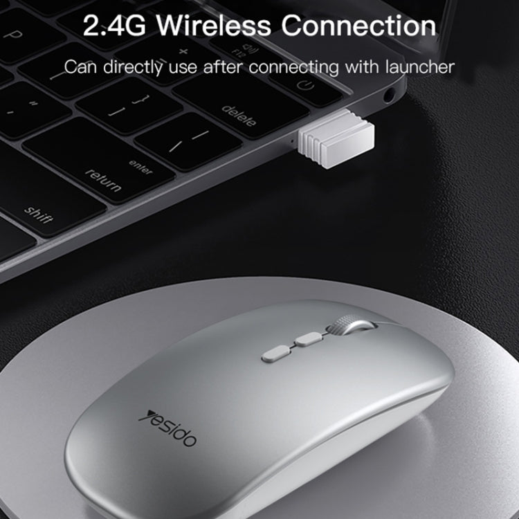 Yesido KB15 Slim 2.4G Rechargeable Wireless Optical Mouse