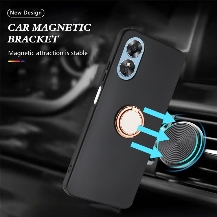 Matte Ring Holder TPU Phone Case, For OPPO A18 / A38, For OPPO A58 4G, For OPPO A78 4G, For OPPO Reno8 T 4G, For OPPO A78 5G, For OPPO A1 Pro / Reno8 T 5G, For OPPO A58 5G, For OPPO A17, For OPPO Reno8 4G / Reno8 Lite / Reno7, For OPPO A57