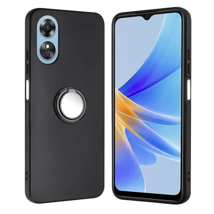 Matte Ring Holder TPU Phone Case, For OPPO A18 / A38, For OPPO A58 4G, For OPPO A78 4G, For OPPO Reno8 T 4G, For OPPO A78 5G, For OPPO A1 Pro / Reno8 T 5G, For OPPO A58 5G, For OPPO A17, For OPPO Reno8 4G / Reno8 Lite / Reno7, For OPPO A57