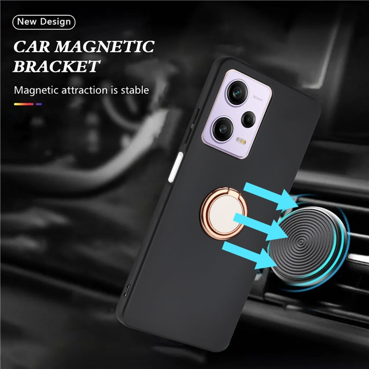 Matte Ring Holder TPU Phone Case, For Xiaomi 14T Pro, For Xiaomi 14T, For Xiaomi 12T, For Xiaomi Poco M4 5G