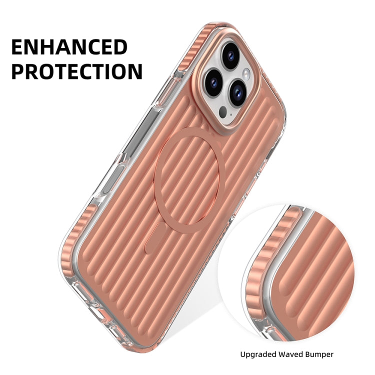 Mutural Corrugated Texture Magsafe Magnetic Shockproof Phone Case