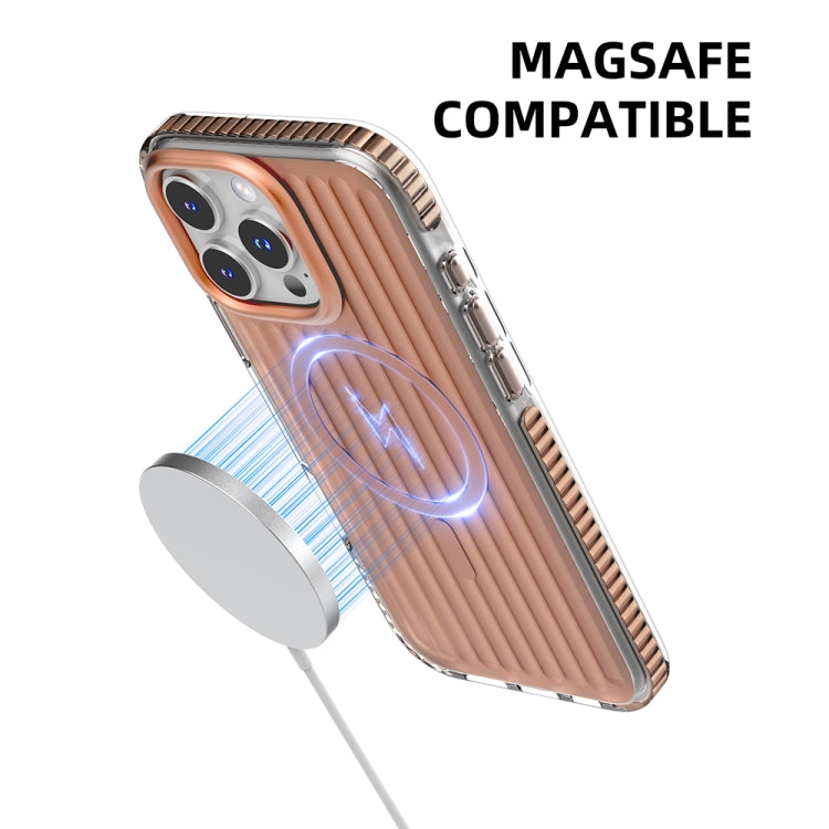 Mutural Corrugated Texture Magsafe Magnetic Shockproof Phone Case