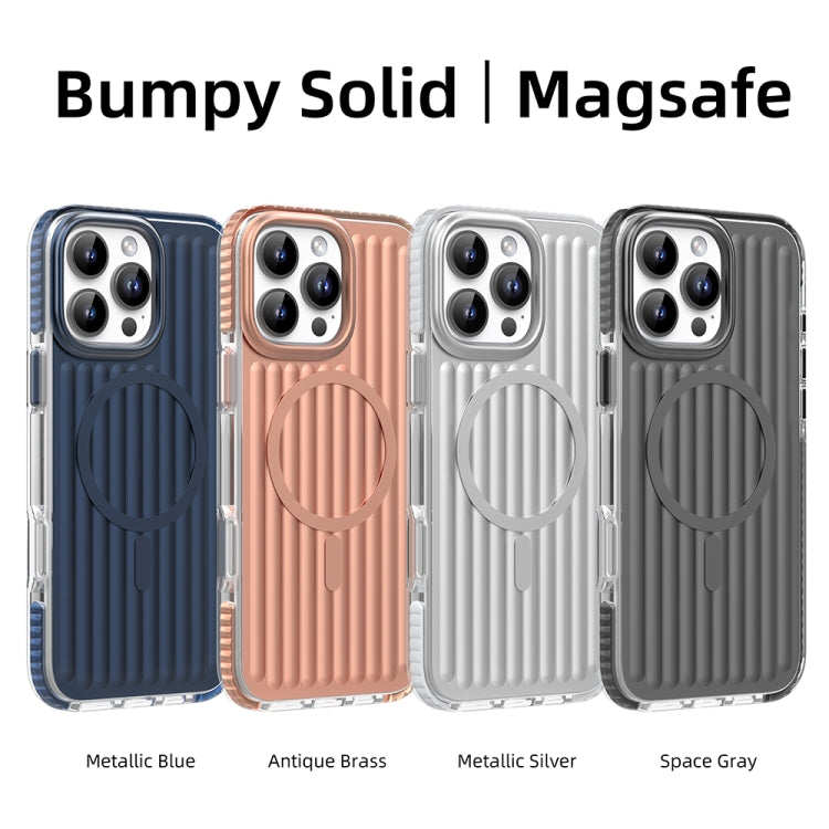 Mutural Corrugated Texture Magsafe Magnetic Shockproof Phone Case