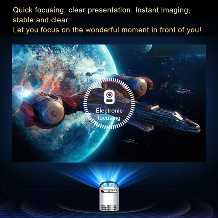 T-2 1920 x 1080P 240ANSI HiSilicon 352 Android 9.0 Portable Projector