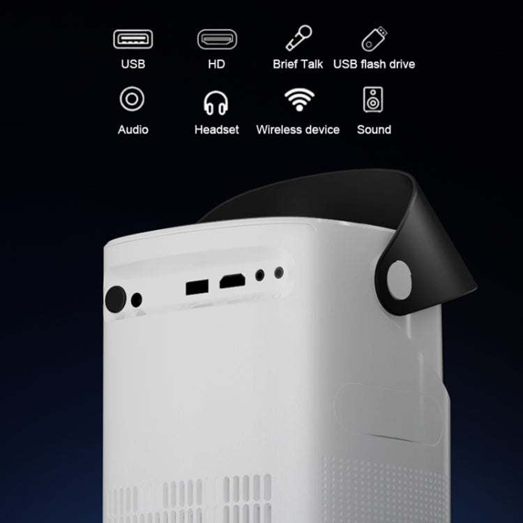 TS-2 1920 x 1080P 240ANSI HiSilicon 352 Android 9.0 Telescopic Projector