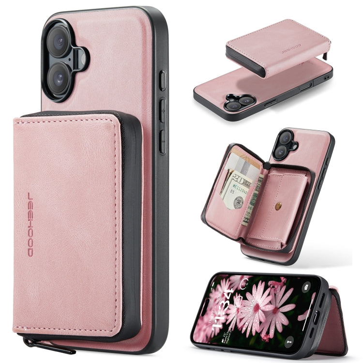 JEEHOOD J02 Magnetic Zipper Horizontal Flip Leather Phone Case