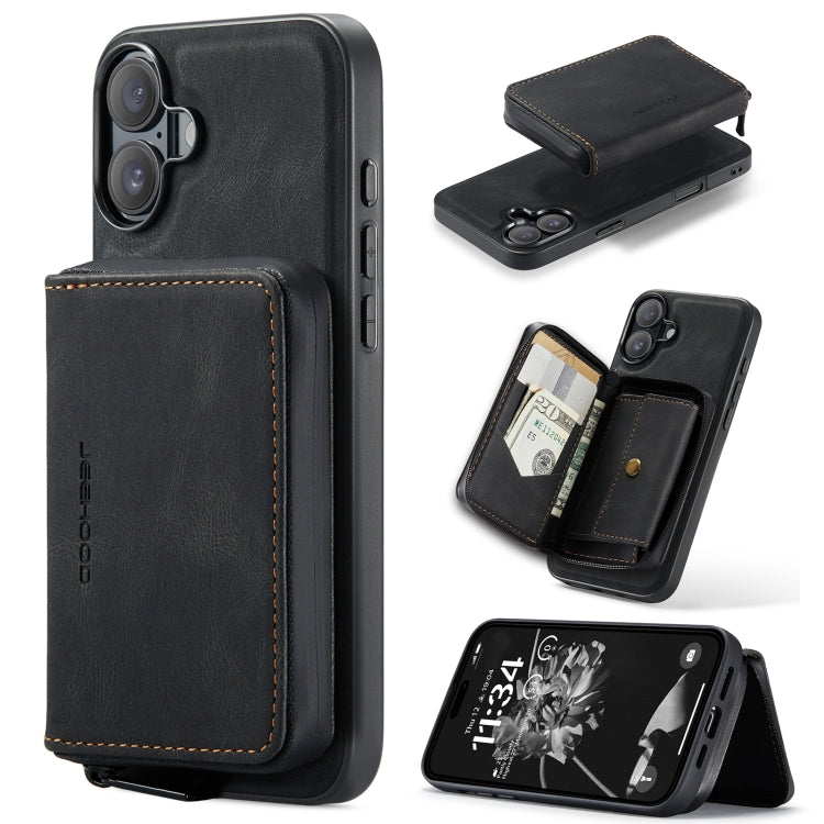 JEEHOOD J02 Magnetic Zipper Horizontal Flip Leather Phone Case