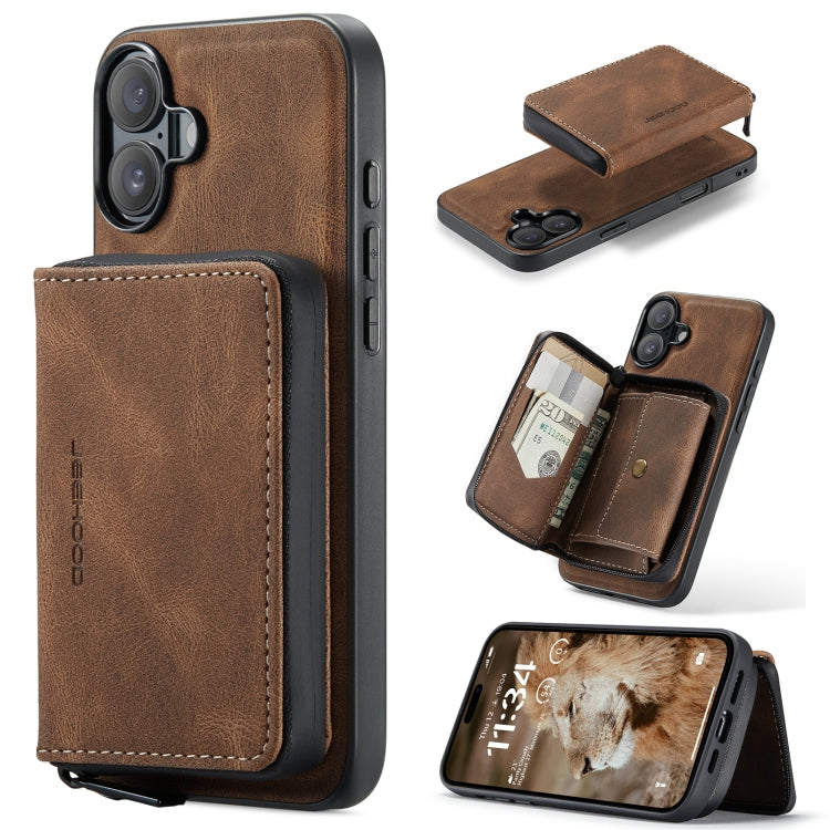 JEEHOOD J02 Magnetic Zipper Horizontal Flip Leather Phone Case