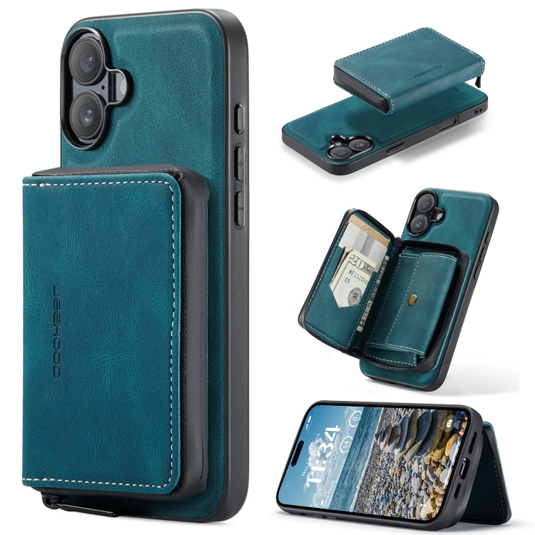 JEEHOOD J02 Magnetic Zipper Horizontal Flip Leather Phone Case